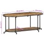 Mueble de TV madera maciza reciclada 100x42x40 cm de , Almacenamiento para CD y DVD - Ref: Foro24-4013490, Precio: 68,51 €, D...