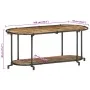 Mueble de TV madera maciza reciclada 100x42x40 cm de , Almacenamiento para CD y DVD - Ref: Foro24-4013490, Precio: 79,93 €, D...