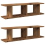 Estantes pared 2 uds madera ingeniería envejecida 90x18x20 cm de , Estantes y estanterías - Ref: Foro24-856600, Precio: 37,64...