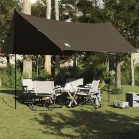Lona de camping impermeable marrón 438x376x212 cm de , Tiendas de campaña - Ref: Foro24-4009607, Precio: 55,30 €, Descuento: %