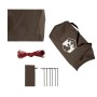 Lona de camping impermeable marrón 438x376x212 cm de , Tiendas de campaña - Ref: Foro24-4009607, Precio: 56,28 €, Descuento: %