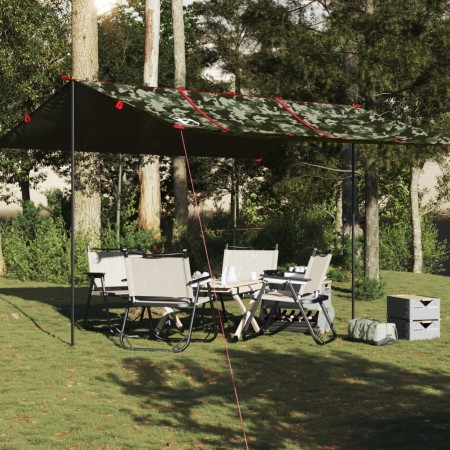 Lona de camping impermeable camuflaje 451x420 cm de , Tiendas de campaña - Ref: Foro24-4009605, Precio: 65,72 €, Descuento: %