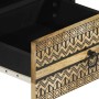 Mesa de centro madera maciza de mango rugosa negro 80x54x40 cm de , Mesas de centro - Ref: Foro24-4018641, Precio: 102,04 €, ...