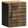 Armario colgante baño madera maciza mango negro 38x33,5x48 cm de , Muebles de baño - Ref: Foro24-4018648, Precio: 84,80 €, De...