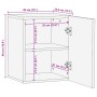 Armario colgante baño madera maciza mango negro 38x33,5x48 cm de , Muebles de baño - Ref: Foro24-4018648, Precio: 84,80 €, De...