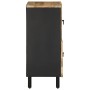 Aparador de madera maciza de mango rugosa 80x33,5x75 cm de , Almacenamiento para CD y DVD - Ref: Foro24-4018655, Precio: 112,...
