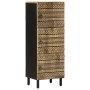 Aparador de madera maciza de mango rugosa 40x33,5x110 cm de , Almacenamiento para CD y DVD - Ref: Foro24-4018657, Precio: 126...