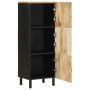 Aparador de madera maciza de mango rugosa 40x33,5x110 cm de , Almacenamiento para CD y DVD - Ref: Foro24-4018657, Precio: 126...
