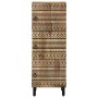 Aparador de madera maciza de mango rugosa 40x33,5x110 cm de , Almacenamiento para CD y DVD - Ref: Foro24-4018657, Precio: 126...