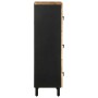 Aparador de madera maciza de mango rugosa 40x33,5x110 cm de , Almacenamiento para CD y DVD - Ref: Foro24-4018657, Precio: 126...