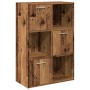 Estantería madera de ingeniería color envejecido 60,5x30x90 cm de , Librerías y estanterías - Ref: Foro24-855970, Precio: 78,...
