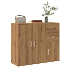 Aparador de madera de ingeniería roble artisan 91x29,5x75 cm von , Sideboards - Ref: Foro24-855907, Preis: 102,83 €, Rabatt: %