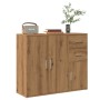 Aparador de madera de ingeniería roble artisan 91x29,5x75 cm de , Aparadores - Ref: Foro24-855907, Precio: 104,45 €, Descuent...