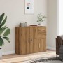 Aparador de madera de ingeniería roble artisan 91x29,5x75 cm de , Aparadores - Ref: Foro24-855907, Precio: 104,45 €, Descuent...