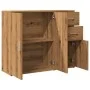 Aparador de madera de ingeniería roble artisan 91x29,5x75 cm de , Aparadores - Ref: Foro24-855907, Precio: 102,83 €, Descuent...
