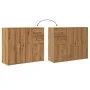 Aparador de madera de ingeniería roble artisan 91x29,5x75 cm de , Aparadores - Ref: Foro24-855907, Precio: 102,83 €, Descuent...