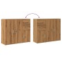 Aparador de madera de ingeniería roble artisan 91x29,5x75 cm de , Aparadores - Ref: Foro24-855907, Precio: 104,45 €, Descuent...
