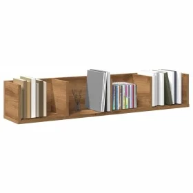 Estante pared CD madera ingeniería roble artisan 100x18x18 cm de , Estantes y estanterías - Ref: Foro24-855951, Precio: 42,06...