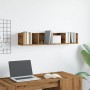Estante pared CD madera ingeniería roble artisan 100x18x18 cm de , Estantes y estanterías - Ref: Foro24-855951, Precio: 38,47...
