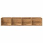 Estante pared CD madera ingeniería roble artisan 100x18x18 cm de , Estantes y estanterías - Ref: Foro24-855951, Precio: 38,47...