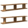 Estantes pared 2 uds madera ingeniería envejecida 105x18x20 cm de , Estantes y estanterías - Ref: Foro24-856602, Precio: 46,7...