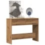 Mesa consola madera ingeniería roble artesanal 100x35x76,5 cm by , Side tables - Ref: Foro24-856785, Price: 74,27 €, Discount: %