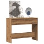 Mesa consola madera ingeniería roble artesanal 100x35x76,5 cm de , Mesas auxiliares - Ref: Foro24-856785, Precio: 75,61 €, De...