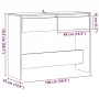 Mesa consola madera ingeniería roble artesanal 100x35x76,5 cm by , Side tables - Ref: Foro24-856785, Price: 74,27 €, Discount: %