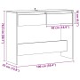 Mesa consola madera ingeniería roble artesanal 100x35x76,5 cm de , Mesas auxiliares - Ref: Foro24-856785, Precio: 75,61 €, De...