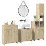 Juego de muebles de baño 4 pzas contrachapada roble Sonoma de , Muebles de baño - Ref: Foro24-3325044, Precio: 198,28 €, Desc...