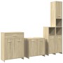 Juego de muebles de baño 4 pzas contrachapada roble Sonoma de , Muebles de baño - Ref: Foro24-3325044, Precio: 198,28 €, Desc...