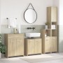 Juego de muebles de baño 4 pzas contrachapada roble Sonoma de , Muebles de baño - Ref: Foro24-3325044, Precio: 198,28 €, Desc...