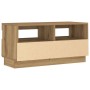 Mueble TV luces LED madera ingeniería roble artisan 80x35x40 cm de , Muebles TV - Ref: Foro24-856358, Precio: 75,31 €, Descue...
