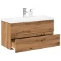 Mueble con lavabo integrado roble artisan de , Tocadores de baño - Ref: Foro24-3328926, Precio: 240,92 €, Descuento: %