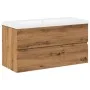 Mueble con lavabo integrado roble artisan de , Tocadores de baño - Ref: Foro24-3328926, Precio: 240,92 €, Descuento: %