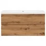 Mueble con lavabo integrado roble artisan de , Tocadores de baño - Ref: Foro24-3328926, Precio: 240,92 €, Descuento: %