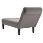 Tumbona con almohada y reposabrazo derecho tela gris taupe de , Divanes - Ref: Foro24-4009768, Precio: 134,06 €, Descuento: %