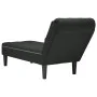 Tumbona con almohada y reposabrazo derecho terciopelo negro by , Daybeds - Ref: Foro24-4009777, Price: 121,06 €, Discount: %