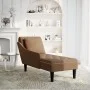Tumbona con almohada reposabrazo derecho cuero sintético marrón by , Daybeds - Ref: Foro24-4009780, Price: 185,52 €, Discount: %