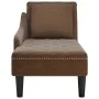 Tumbona con almohada reposabrazo derecho cuero sintético marrón by , Daybeds - Ref: Foro24-4009780, Price: 185,52 €, Discount: %
