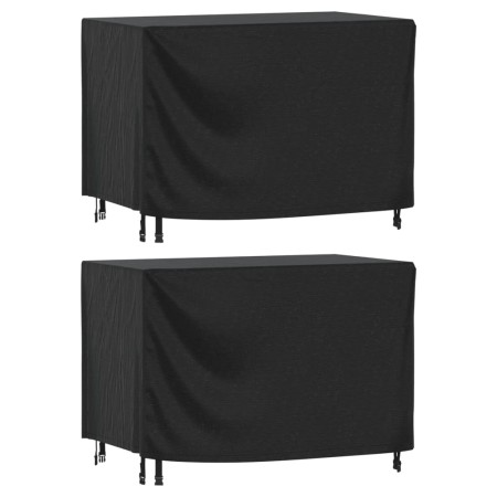 Cubiertas muebles jardín 2 uds impermeable 420D 140x70x90 cm de , Fundas para muebles de jardín - Ref: Foro24-3196427, Precio...