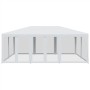 Carpa para fiestas con 10 paredes de malla HDPE blanco 6x4 m de , Carpas y cenadores - Ref: Foro24-4010066, Precio: 165,73 €,...