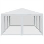 Carpa para fiestas con 10 paredes de malla HDPE blanco 6x4 m de , Carpas y cenadores - Ref: Foro24-4010066, Precio: 165,73 €,...