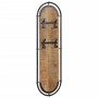 Percheros de pared 4 ganchos 2 uds madera maciza mango rugosa de , Percheros para sombreros y abrigos - Ref: Foro24-4013503, ...