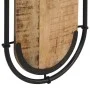Percheros de pared 4 ganchos 2 uds madera maciza mango rugosa de , Percheros para sombreros y abrigos - Ref: Foro24-4013503, ...