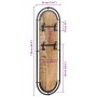 Percheros de pared 4 ganchos 2 uds madera maciza mango rugosa de , Percheros para sombreros y abrigos - Ref: Foro24-4013503, ...