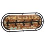 Perchero de pared con 5 ganchos madera maciza reciclada de , Percheros para sombreros y abrigos - Ref: Foro24-4013508, Precio...