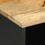 Mueble de TV madera maciza de mango rugosa negro 80x33,5x46 cm de , Almacenamiento para CD y DVD - Ref: Foro24-4018643, Preci...
