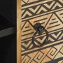 Mueble de TV madera maciza de mango rugosa negro 80x33,5x46 cm de , Almacenamiento para CD y DVD - Ref: Foro24-4018643, Preci...