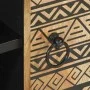Mueble de TV madera maciza de mango rugosa negro 80x33,5x46 cm de , Almacenamiento para CD y DVD - Ref: Foro24-4018643, Preci...